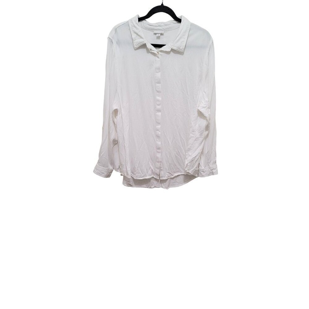 Westport 1962‎ Womens Button-Down White Shirt 3X